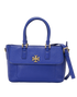 Mercer Tote, &pound;130, Handbags, Blue, Leather, Front view